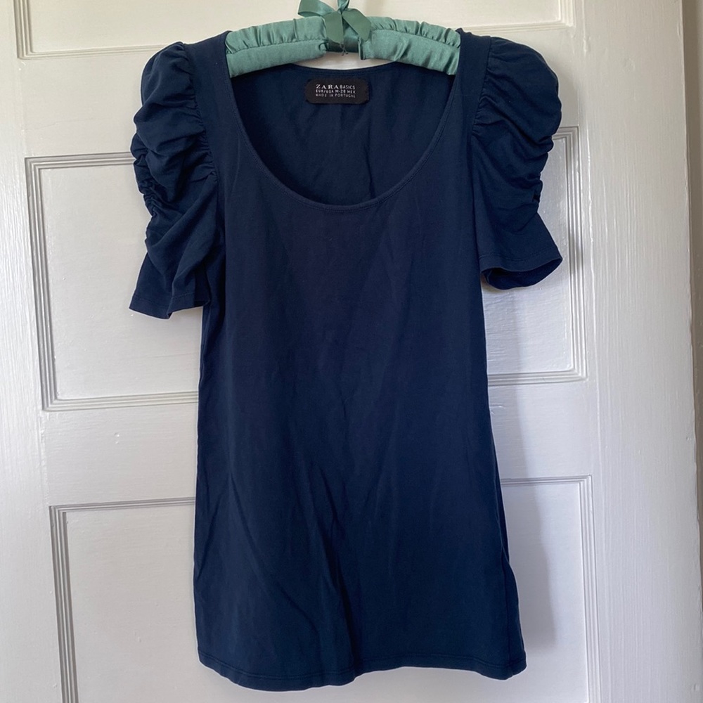 Zara a navy tee